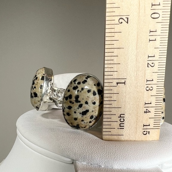 Dalmatian Jasper Citrine 925 Gemstone Pendant Bracelet Earrings - Picture 6 of 9